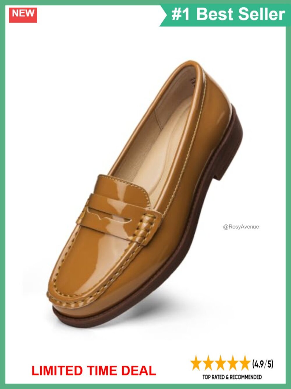 Comfort Leather Penny Loafers Slip On Business Casual Shoes